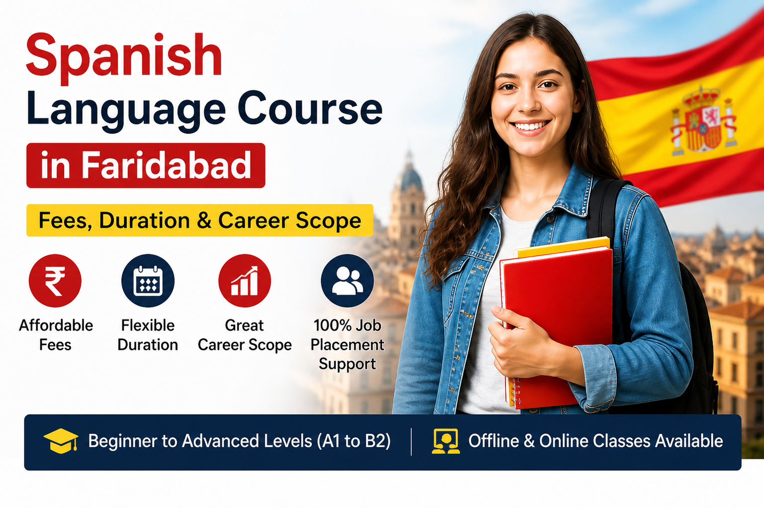 Spanish Language Course in Faridabad – Fees, Duration & Career Scope